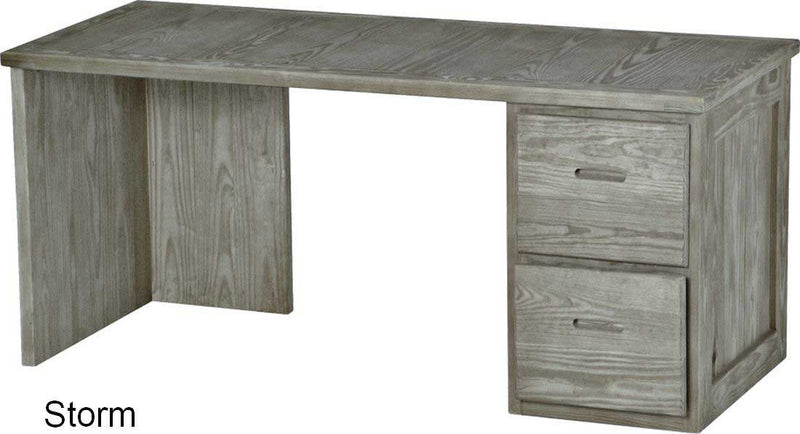 2 Drawer Desk, 66" Wide, By Crate Designs. 6236, 6262