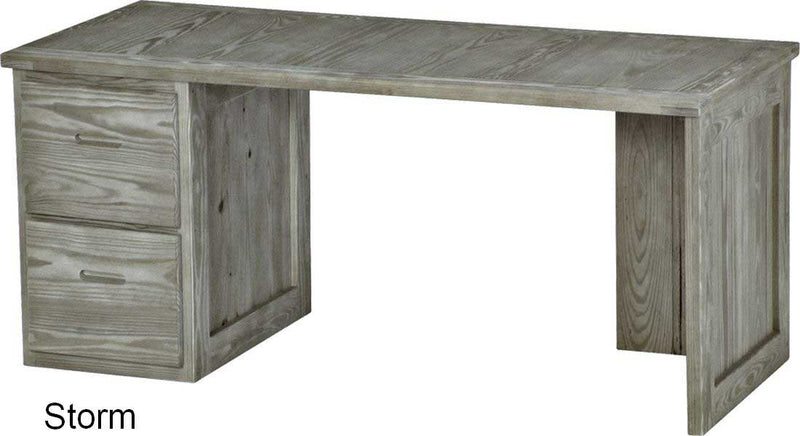 2 Drawer Desk, 66" Wide, By Crate Designs. 6236, 6262