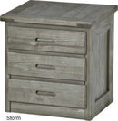 3 Drawer Night Table, 24" Tall, By Crate Designs. 7010D