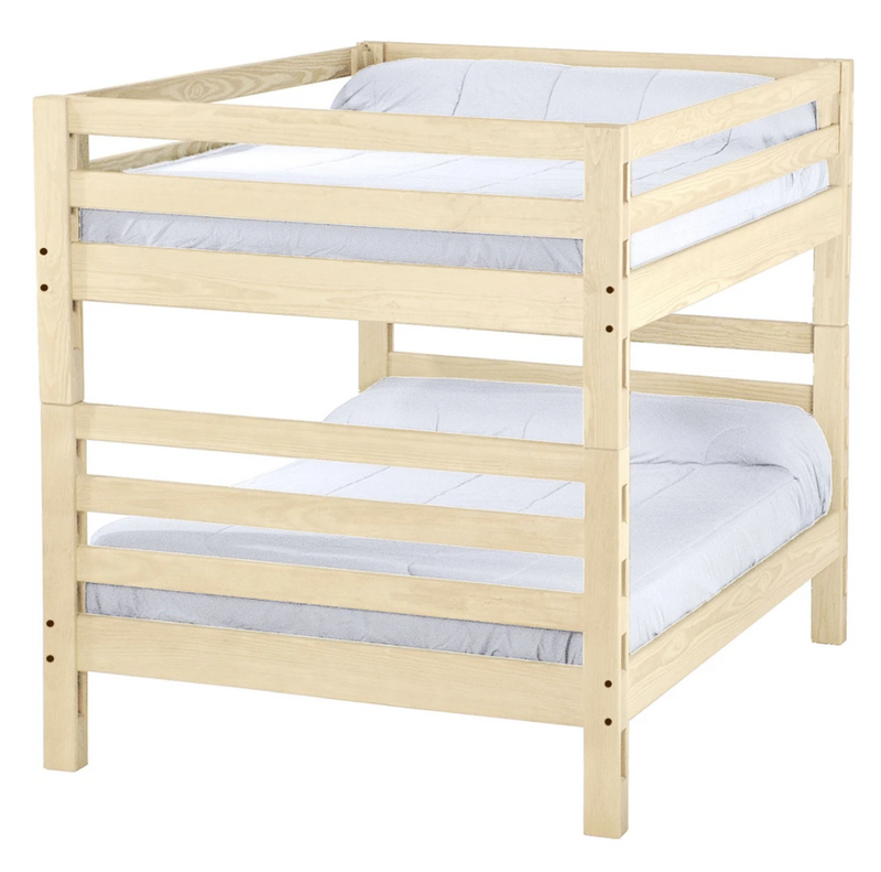 Ladder End Bunk Bed, Full Over Full, By Crate Designs. 4007