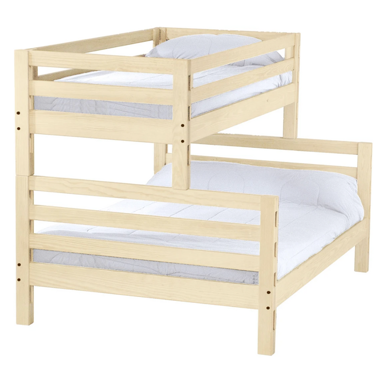 Ladder Bunk Bed, TwinXL Over Queen, By Crate Designs. 4058