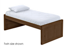 Captain's Bed, Low Profile, Twin, 26" Headboard and Footboard, By Crate Designs. 4010