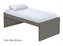 Captain's Bed, Low Profile, Twin, 26" Headboard and Footboard, By Crate Designs. 4010