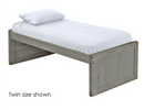 Captain's Bed, Low Profile, Twin, 26" Headboard and Footboard, By Crate Designs. 4010