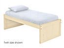 Captain's Bed, Low Profile, Full, 26" Headboard and Footboard, By Crate Designs. 4410