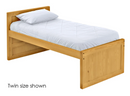 Captain's Bed, Queen, 39" Headboard and 26" Footboard By Crate Designs. 4511