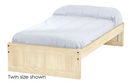 Panel Bed, Twin, 16" Headboard and Footboard, By Crate Designs. 4366