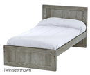 Panel Bed, Twin, 37" Headboard and 16" Footboard, By Crate Designs. 4376