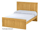 Panel Bed, Twin, 48" Headboard and 22" Footboard, By Crate Designs. 4382