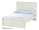 Panel Bed, Twin, 48" Headboard and 22" Footboard, By Crate Designs. 4382