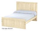 Panel Bed, Twin, 48" Headboard and 22" Footboard, By Crate Designs. 4382