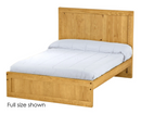 Panel Bed, Twin, 48" Headboard and 16" Footboard, By Crate Designs. 4386