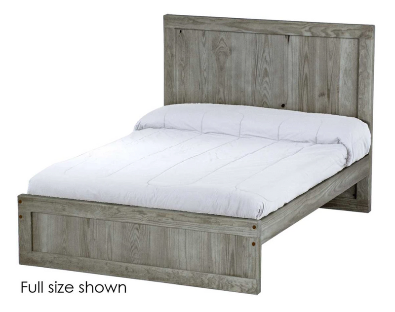 Panel Bed, Twin, 48" Headboard and 16" Footboard, By Crate Designs. 4386
