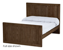 Panel Bed, Twin, 48" Headboard and 29" Footboard, By Crate Designs. 4389