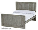 Panel Bed, Twin, 48" Headboard and 29" Footboard, By Crate Designs. 4389