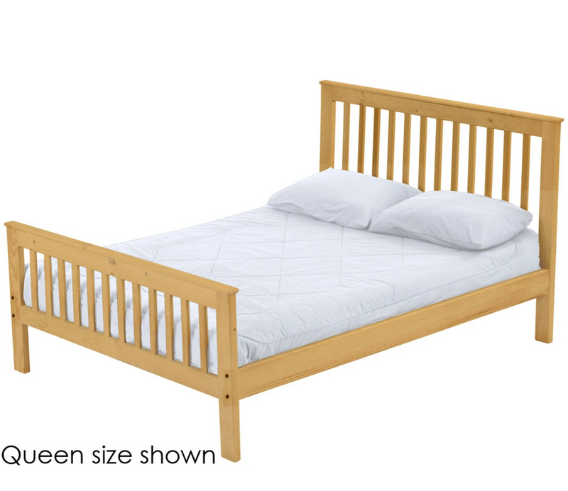 Mission Bed, Full, 44" Headboard and 29" Footboard, By Crate Designs. 4849