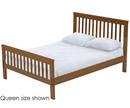 Mission Bed, Full, 44" Headboard and 29" Footboard, By Crate Designs. 4849