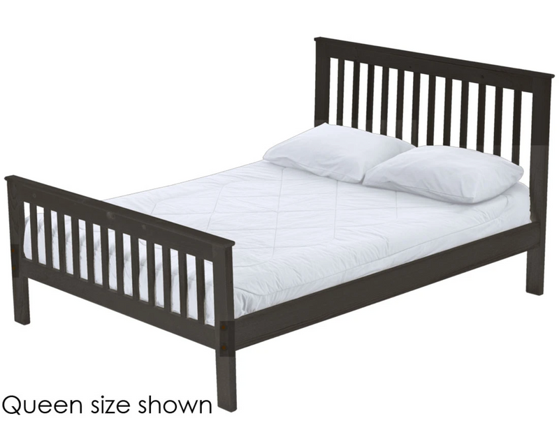 Mission Bed, Full, 44" Headboard and 29" Footboard, By Crate Designs. 4849