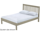 Mission Bed, Twin, 44" Headboard and 17" Footboard, By Crate Designs. 4747