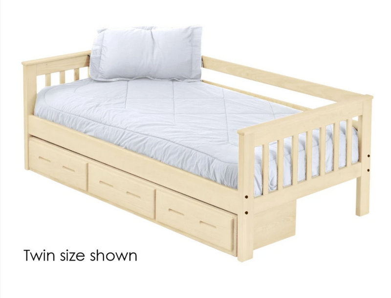 Mission Day Bed with Trundle, Twin, 29" High, By Crate Designs. 4717