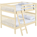 Mission Bunk Bed, Queen Over Queen, By Crate Designs. 4708, 4708T