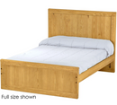 Panel Bed, 48" Headboard and 22" Footboard, King, By Crate Designs. 4682