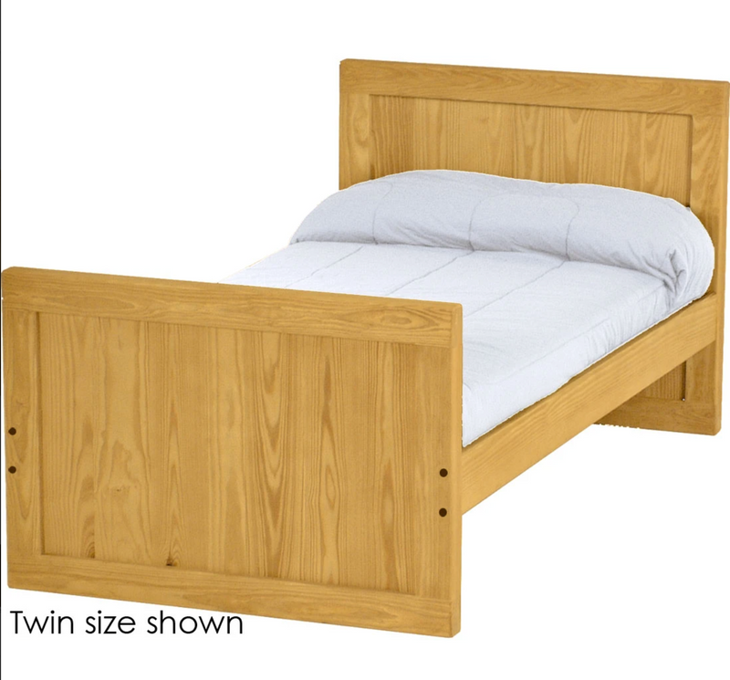 Panel Bed, 37" Headboard and 29" Footboard, King, By Crate Designs. 4679