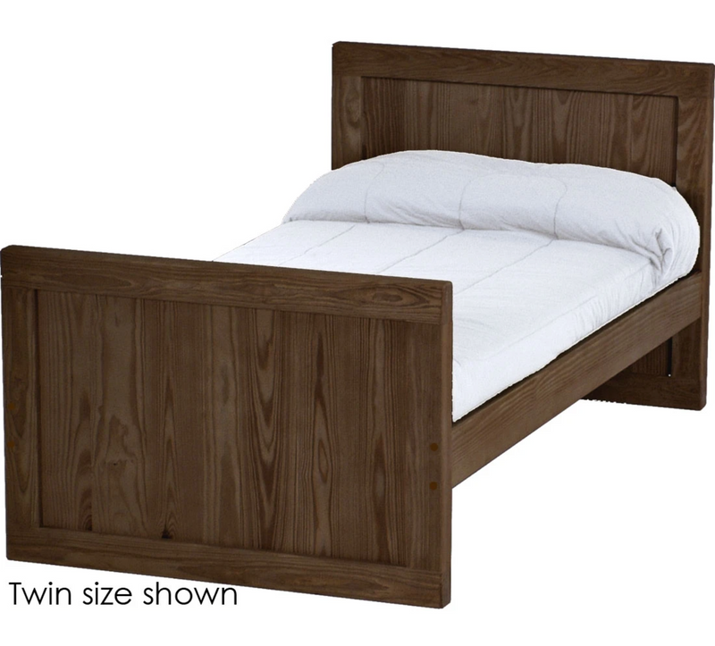 Panel Bed, 37" Headboard and 29" Footboard, King, By Crate Designs. 4679