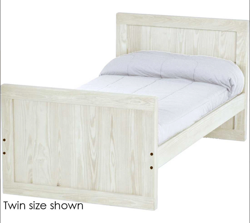 Panel Bed, 37" Headboard and 29" Footboard, King, By Crate Designs. 4679
