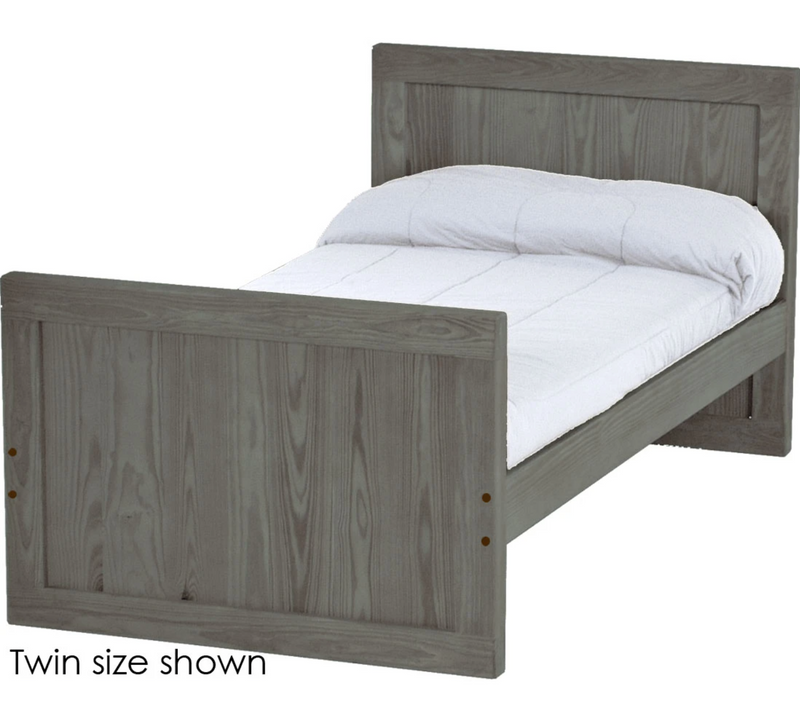 Panel Bed, 37" Headboard and 29" Footboard, King, By Crate Designs. 4679