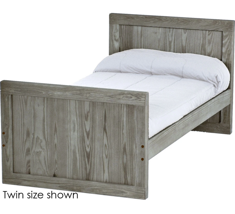 Panel Bed, 37" Headboard and 29" Footboard, King, By Crate Designs. 4679