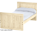Panel Bed, 37" Headboard and 29" Footboard, King, By Crate Designs. 4679