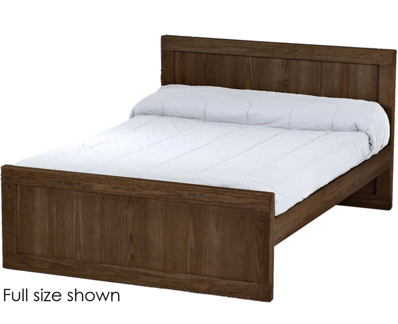 Panel Bed, King, 37" Headboard and 22" Footboard, By Crate Designs. 4672