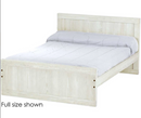 Panel Bed, King, 37" Headboard and 22" Footboard, By Crate Designs. 4672