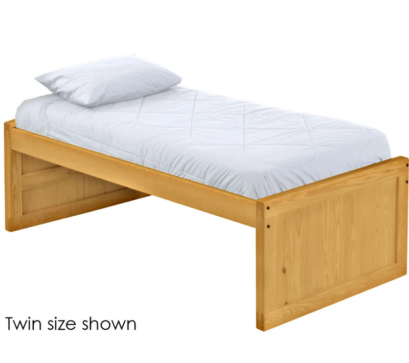 Captain's Bed, Low Profile, King, 26" Headboard and Footboard, By Crate Designs. 4610.