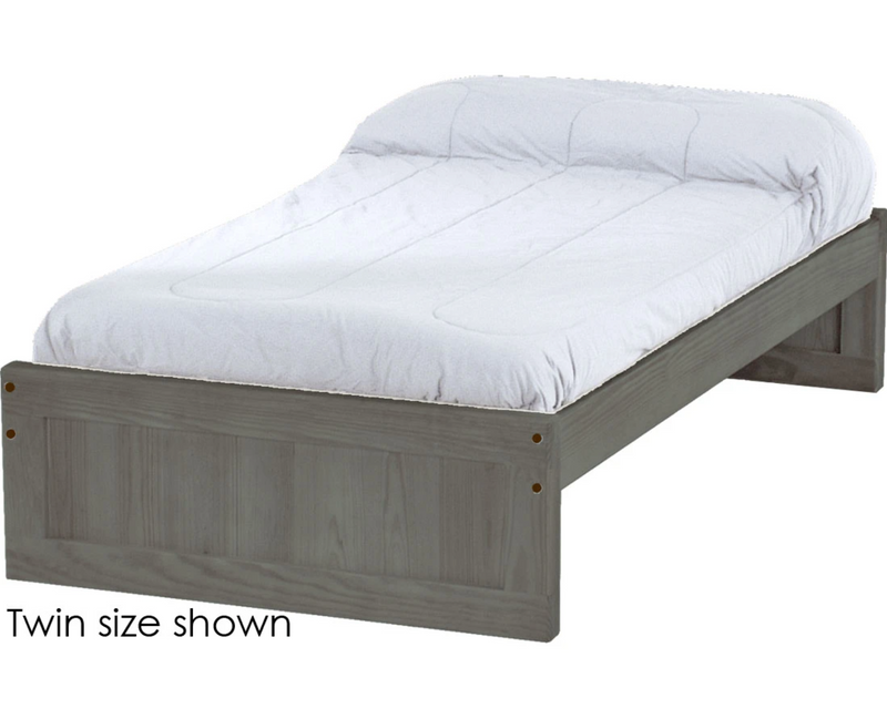 Panel Bed, Full, 16" Headboard and Footboard, By Crate Designs. 4466