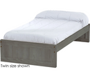Panel Bed, Queen, King, 16" Headboard and Footboard, By Crate Designs. 4566, 4666