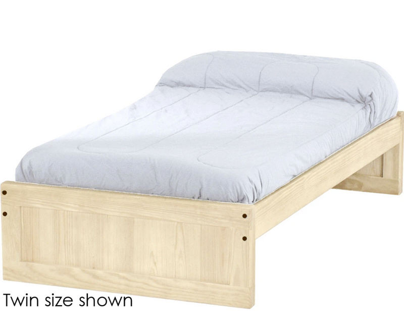 Panel Bed, Queen, King, 16" Headboard and Footboard, By Crate Designs. 4566, 4666