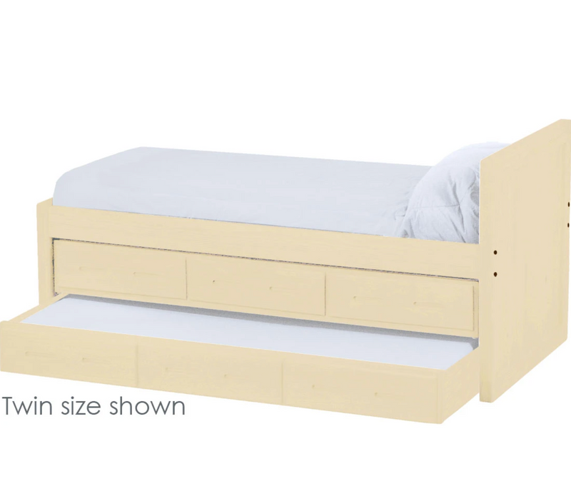 Captain's Bed with Drawers and Trundle, Full, By Crate Designs. 4411