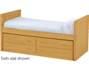 Captain's Day Bed with Drawers, Queen, 39" Headboard and Footboard, By Crate Designs. 4512