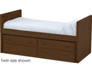 Captain's Day Bed with Drawers, Queen, 39" Headboard and Footboard, By Crate Designs. 4512