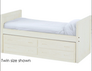 Captain's Day Bed with Drawers, Queen, 39" Headboard and Footboard, By Crate Designs. 4512