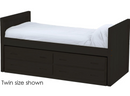 Captain's Day Bed with Drawers, Queen, 39" Headboard and Footboard, By Crate Designs. 4512