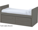 Captain's Day Bed with Drawers, Queen, 39" Headboard and Footboard, By Crate Designs. 4512