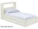 Bookcase Bed with Drawers, Queen, By Crate Designs. 4536