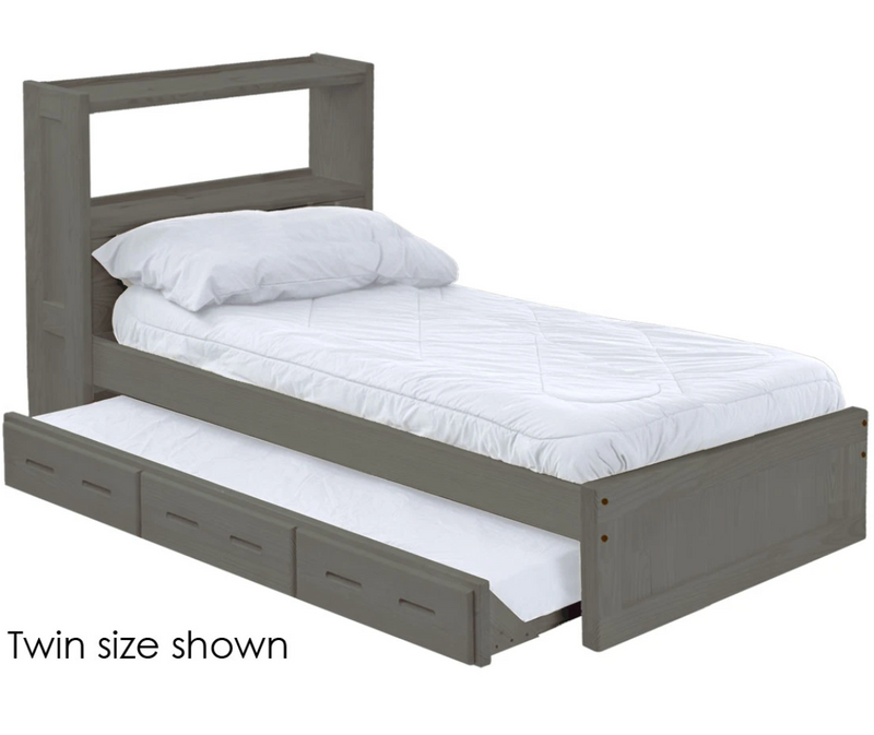 Bookcase Bed with Trundle, Queen, By Crate Designs. 4536