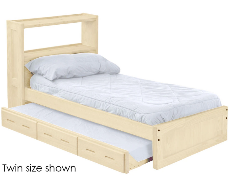 Bookcase Bed with Trundle, Queen, By Crate Designs. 4536