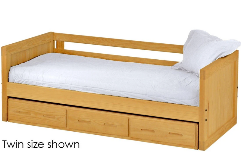 Panel Day Bed with Drawers, Full, By Crate Designs. 4417