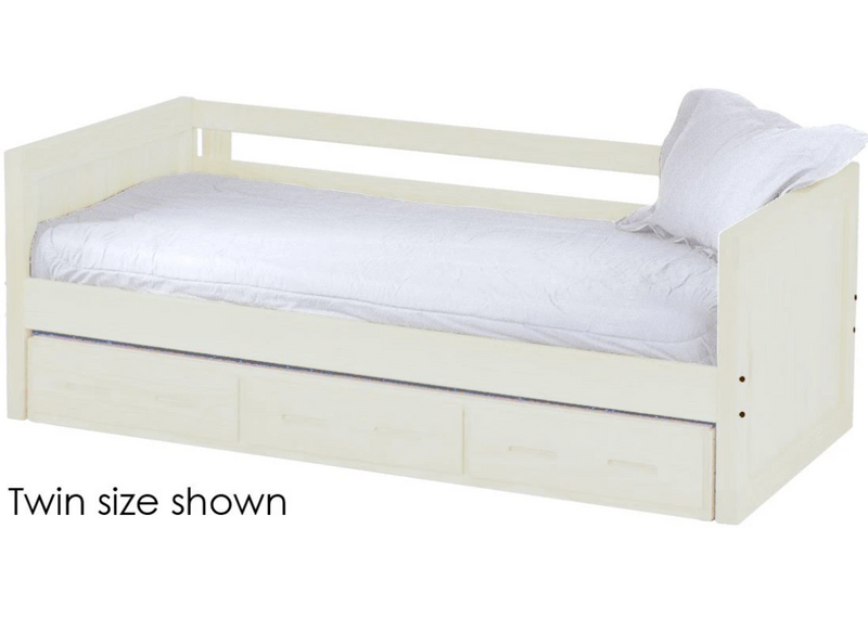 Panel Day Bed with Drawers, Full, By Crate Designs. 4417