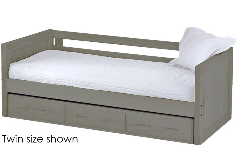 Panel Day Bed with Drawers, Full, By Crate Designs. 4417